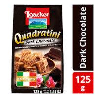 LOACKER MINI QUADRATINI DARK CHOCO 125G
