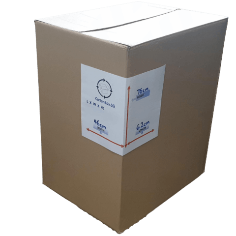 J1 New Carton Box Size:XXL  62x46x76cmH