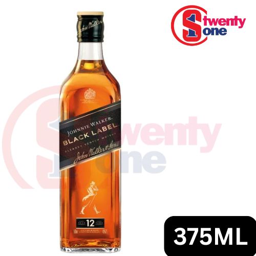 JOHNNIE WALKER BLACK LABEL WHISKY  375ml