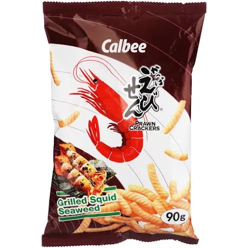 CALBEE PRAWN CRACKERS GRILLED SQUID SEAWEED-25g