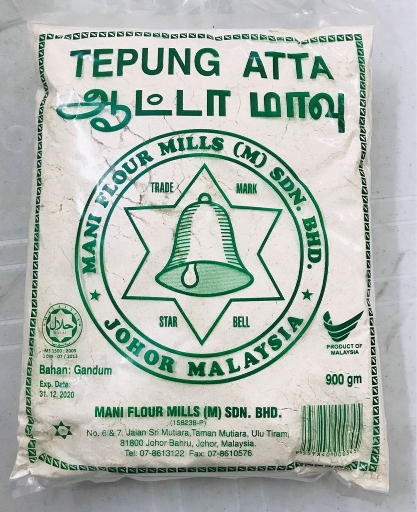 MANI FLOUR MILLS Tepung Atta-900g