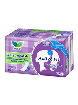 Laurier Active Fit Pantyliners Safety Long & Wide Sakura