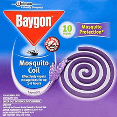 BAYGON MOSQUITO COIL LAVENDER FLAVOUR-125G