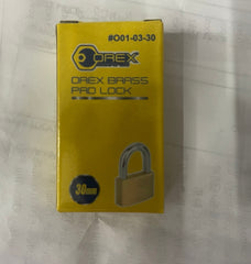 OREX BRASS PAD LOCK -30MM