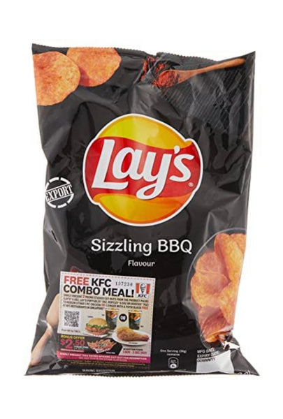 Lay's Sizzling Barbecue Potato Chips 184g