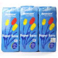 BEAUTEX SUPER SAVING 3PLY TOILET ROLL 6X10'S1.8KG 