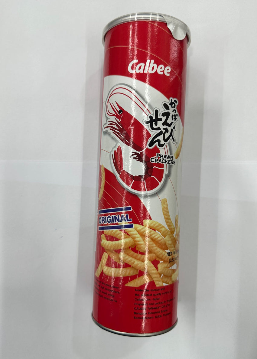 CALBEE ORIGINAL PRAWN CRACKERS TUBE 80G