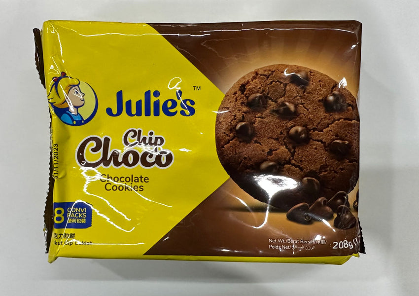 JULIES CHIP CHOCO CHOCOLATE COOKIES 208G
