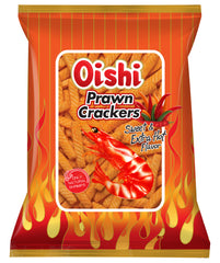 OISHI PRAWN CRACKERS SWEET & EXTRA HOT FLAVOR 90G