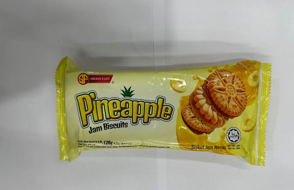 SF PINEAPPLE JAM BISCUITS 120G