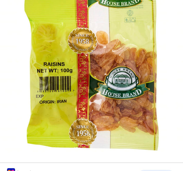 HOUSE BRAND RAISINS (100g)