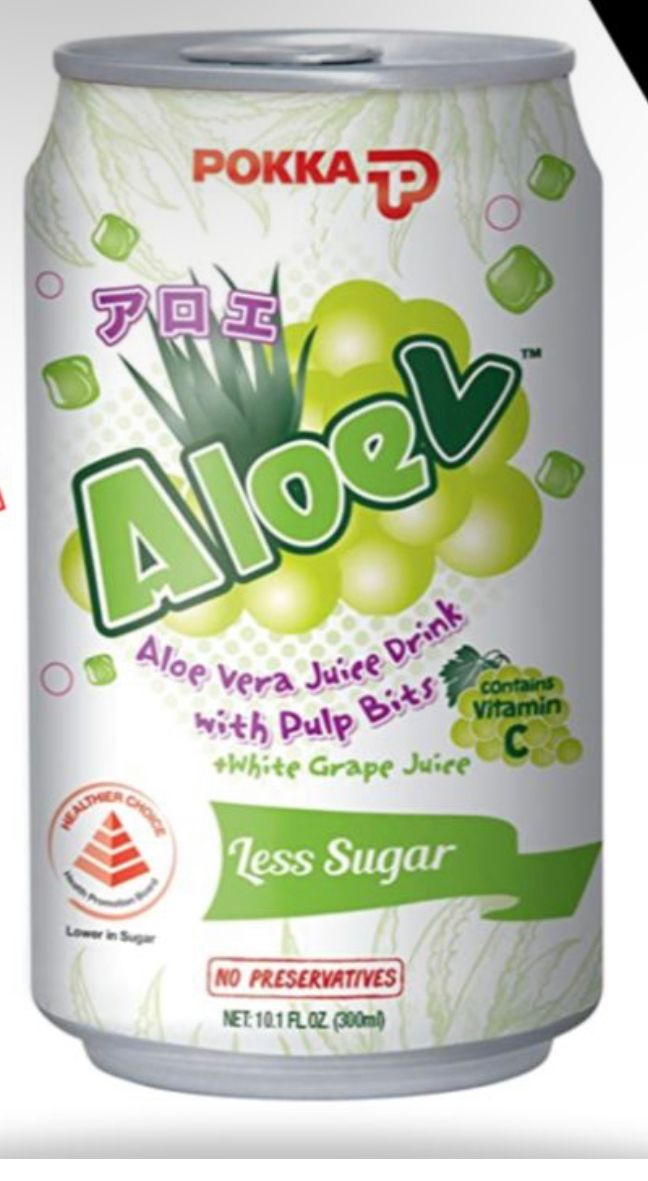 POKKA ALOE VERA JUICE DRINK WITH PULB BITS (LESS SUGAR) -300ML