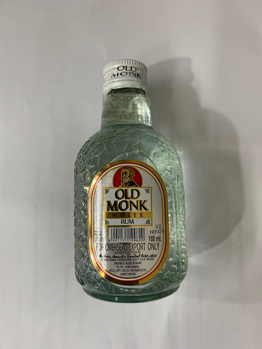 OLD MONK WHITE RUM QUARTER 180ML