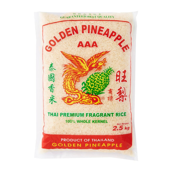 AAA GOLDEN PINEAPPLE THAI PREMIUM FRAGRENT RICE 100% WHOLE KERNEL -5KG