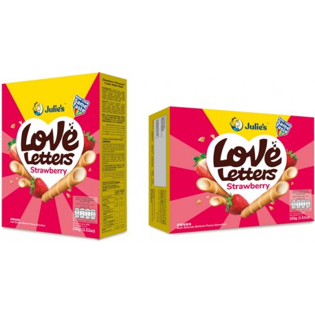 JULIES LOVE LETTERS STRAWBERRY 100G